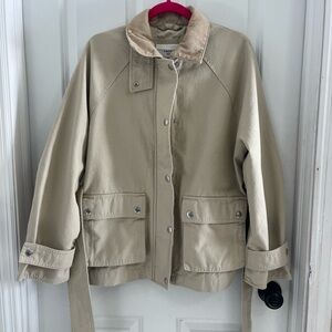 American Eagle barn Jacket with Belted Waist